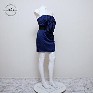 Kaitlyn Ruffle Belt Strapless Mini Dress